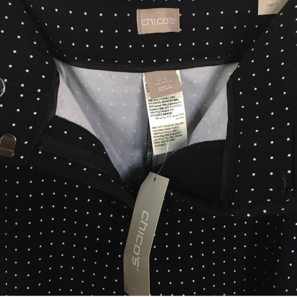 Chico’s Polka Dot Pants NWT - Picture 5 of 9
